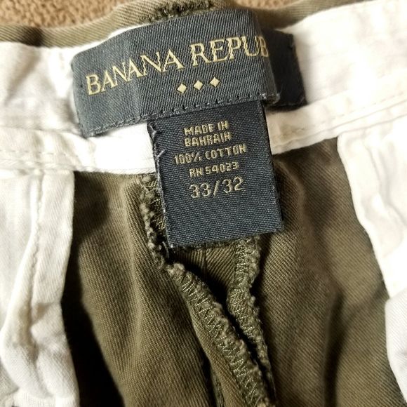 BANANA REPÚBLIC Pants Mens 33×32 Chino & Khakis Flat front - Picture 4 of 9